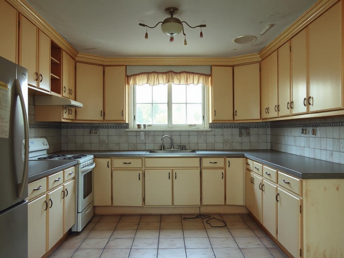 Cocina Nogal Premium - antes